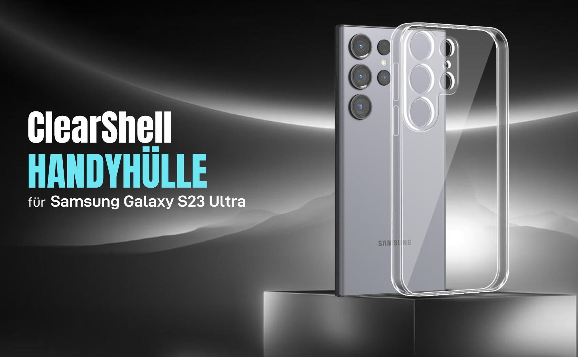Transparente TPU Handyhülle mit optimiertem Schutz für Samsung Galaxy S23 Ultra