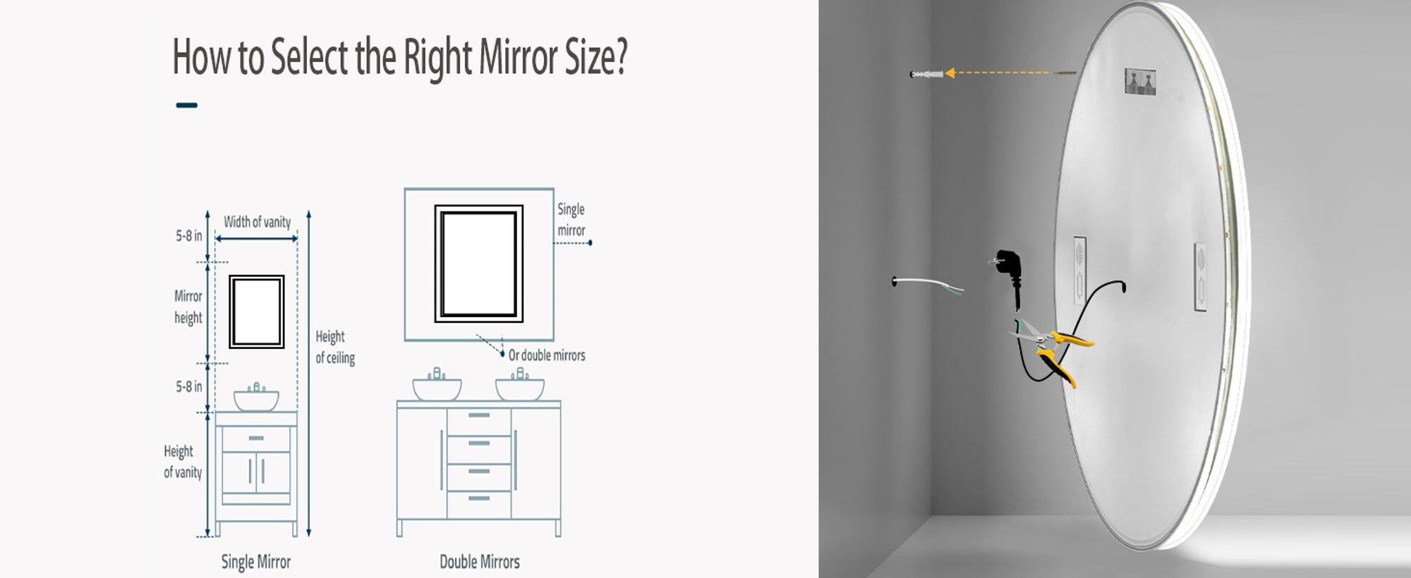 WISFOR LED Badspiegel mit Bluetooth Lautsprecher, 80×80cm Badezimmerspiegel mit Beleuchtung 3 Lichtfarbe, LED Wandspiegel dimmbar beschlagfrei, Touchs