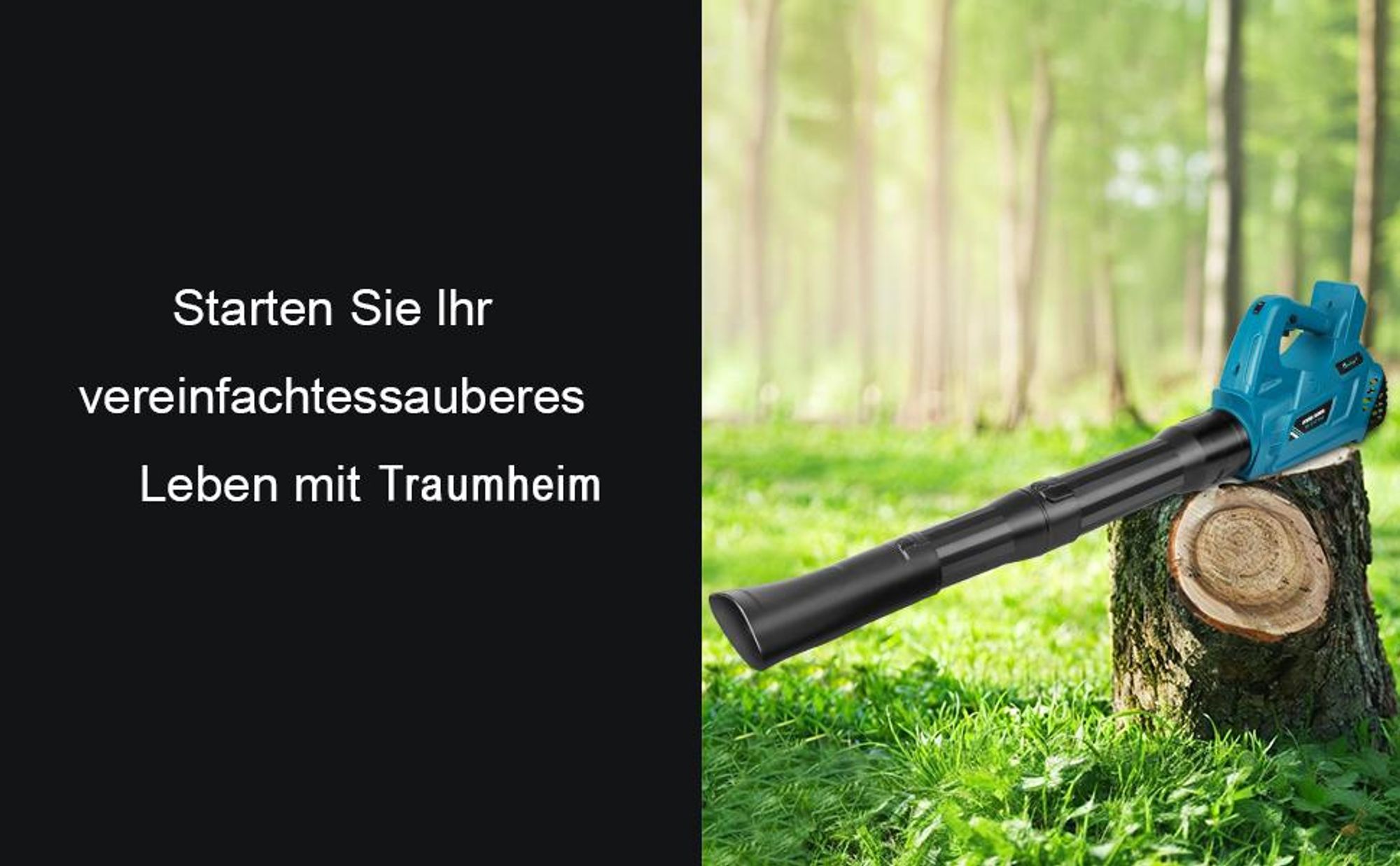 Akku Laubbläser für Makita akku 18V (297 km/h Luftgeschwindigkeit,leistungsstark, Drehzahlregelung, ohne Akku und Ladegerät)