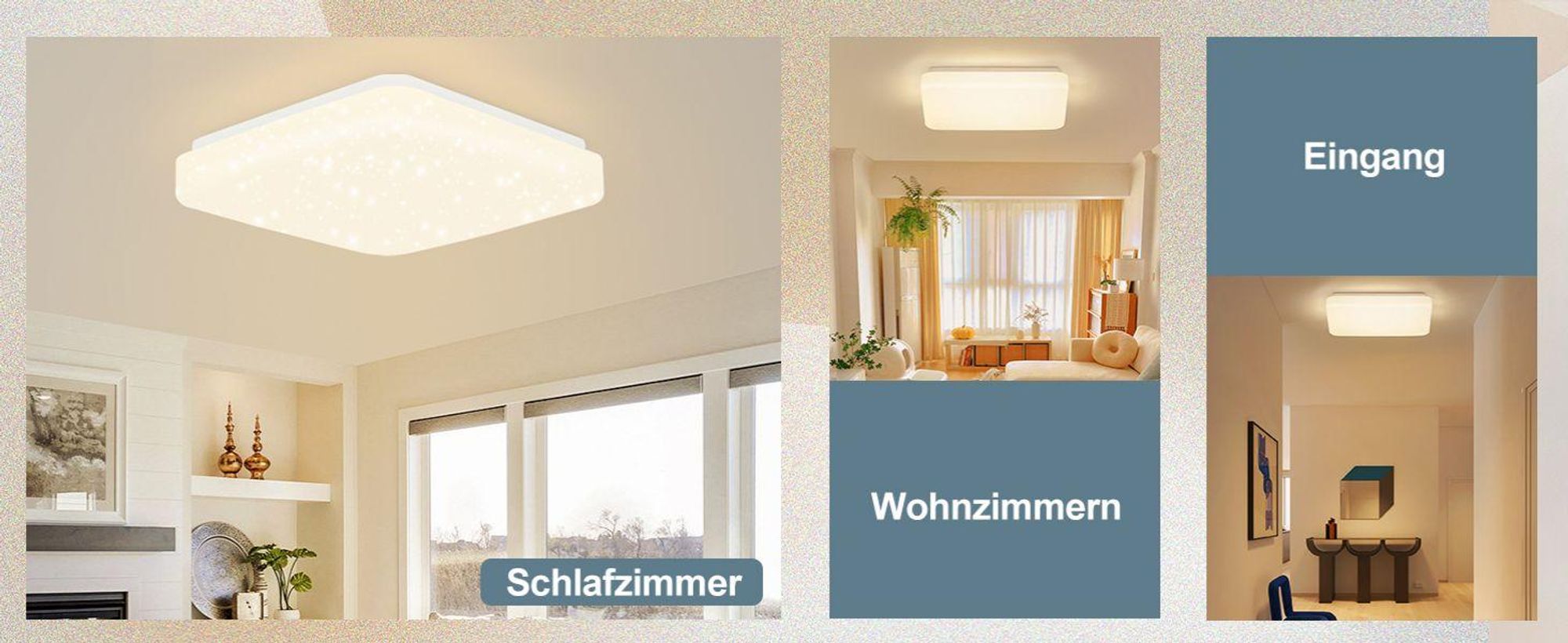 ZMH Led stropné svetlo 4ks hviezdne nebo stropné svietidlo moderné malé hranaté 15W 3000K 21cm teplá biela pre spálňu schodisko kuchyňa obývacia izba kancelária chodba