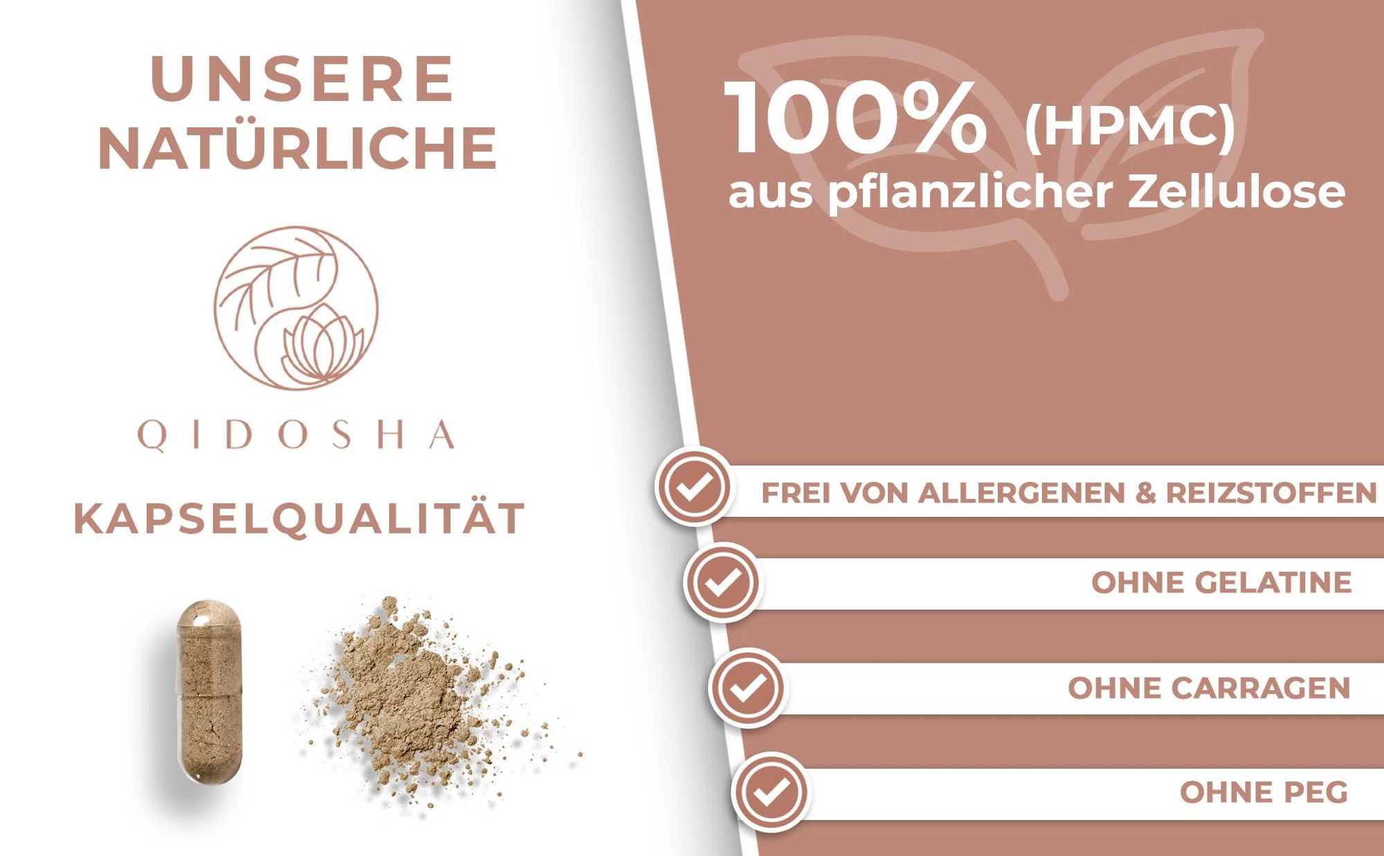 QIDOSHA <b>Mandelpilz</b>-Extrakt: Qualitätsmerkmale