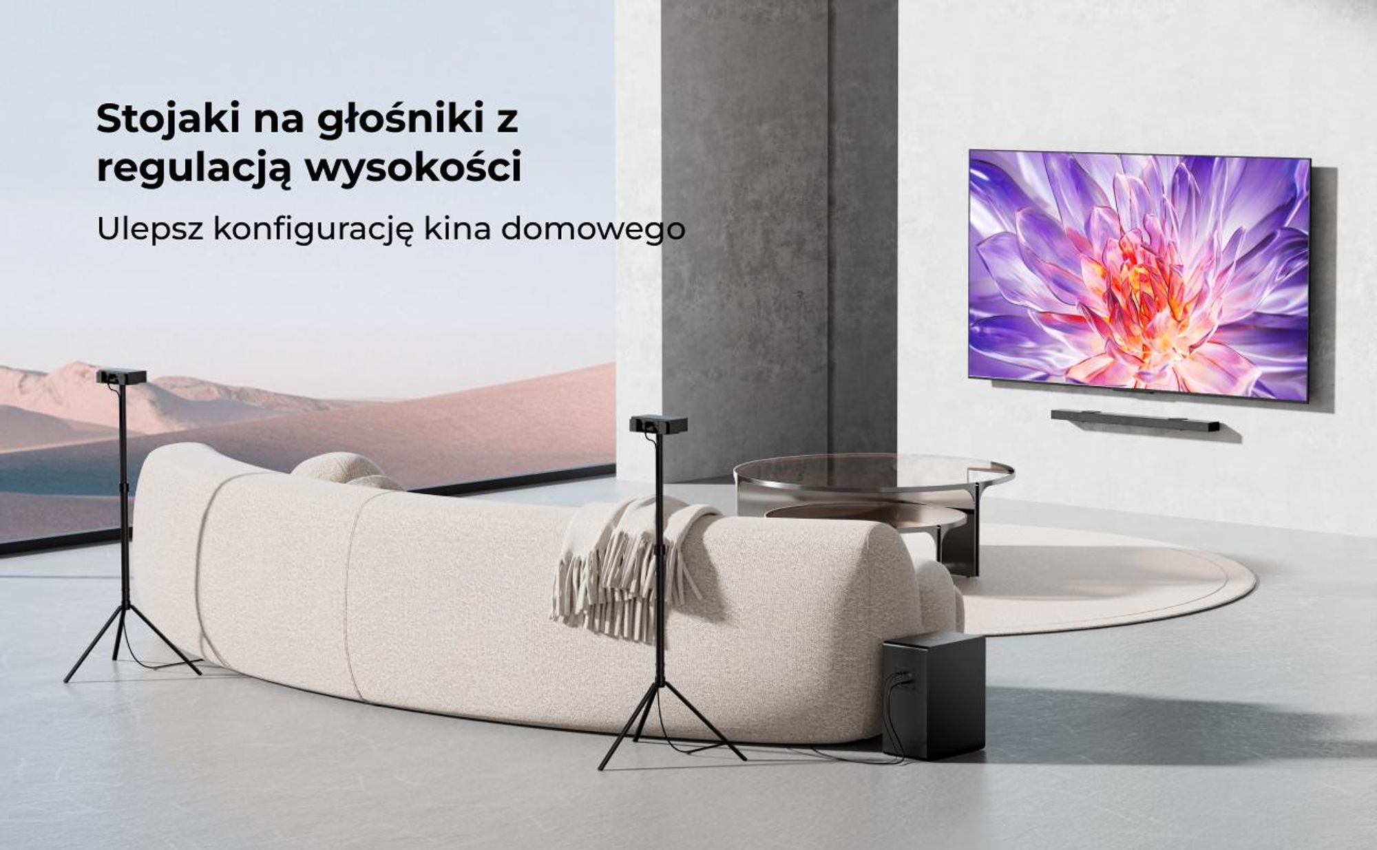 Steady S80 - 1 para podstawek pod głośniki soundbar Nova S80