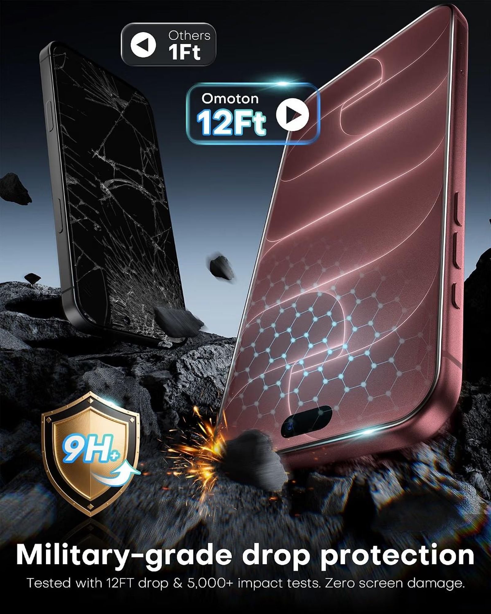 Hülle + 2X Schutzglas für iPhone 18 Pro Max Full Panzerfolie Case KLAR