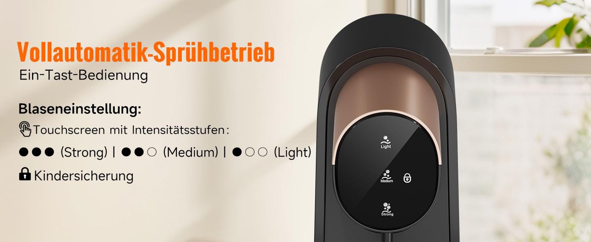 Wassersprudler, Elektrischer Sprudelwasser Maschine mit 1 PET-Flasche, Soda Maker, Wasser Sprudel GeräT, Water Carbonator, Touchscreen,3-stufig