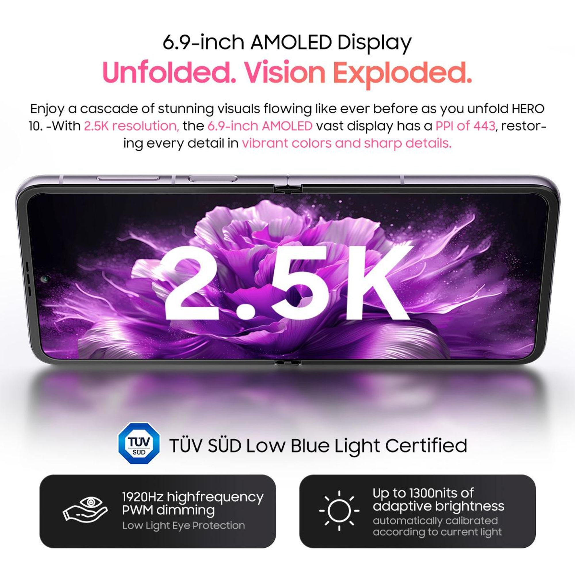 Blackview Hero 10 (36GB+256GB) Smartphone Ohne Vertrag, Octa Core 6.9" 2.4K FHD+ Display Helio G99, 4000mAh 108MP+32MP, 45W fast charging