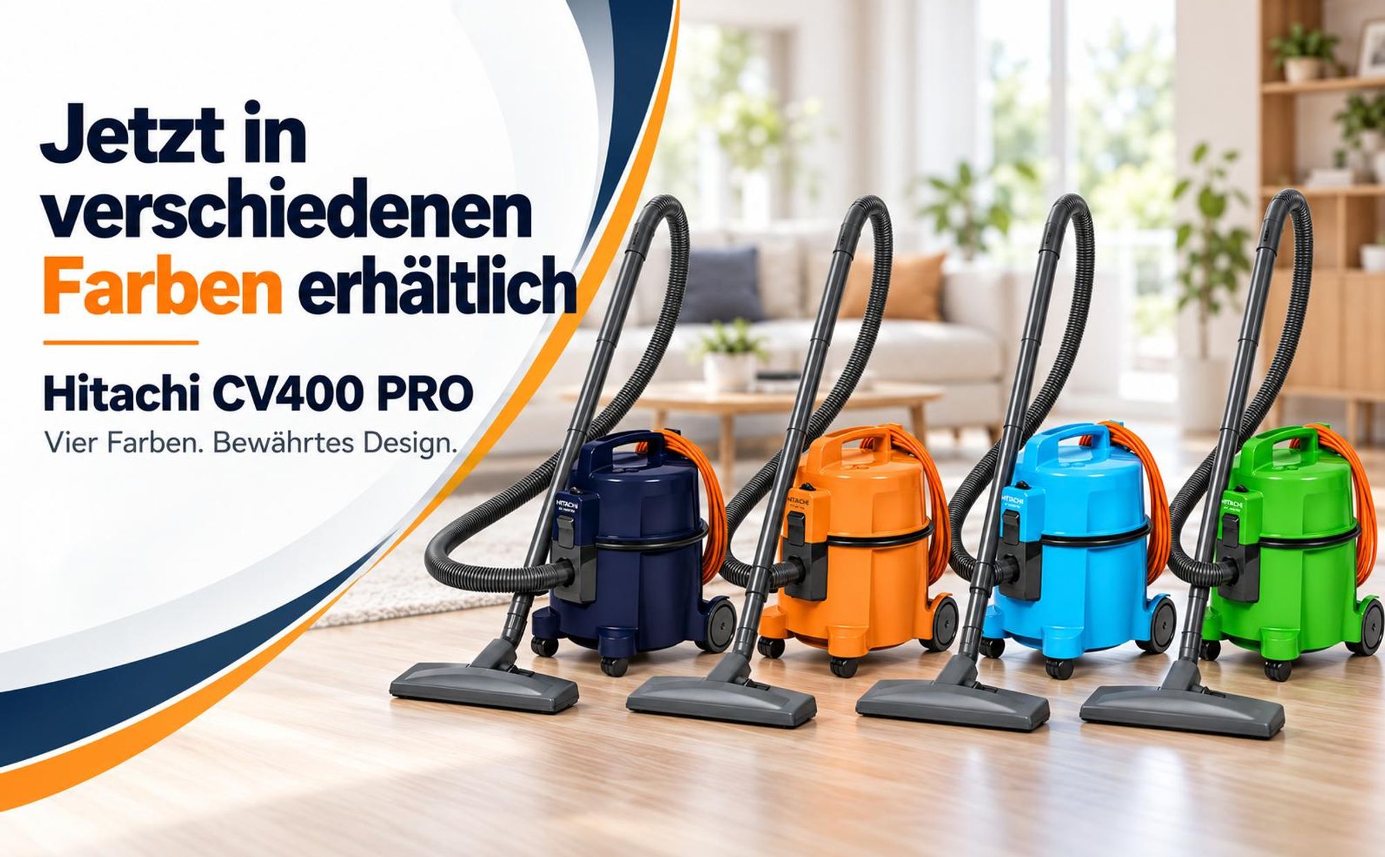 Hitachi Staubsauger CV-400PRO LB 7,5L blau