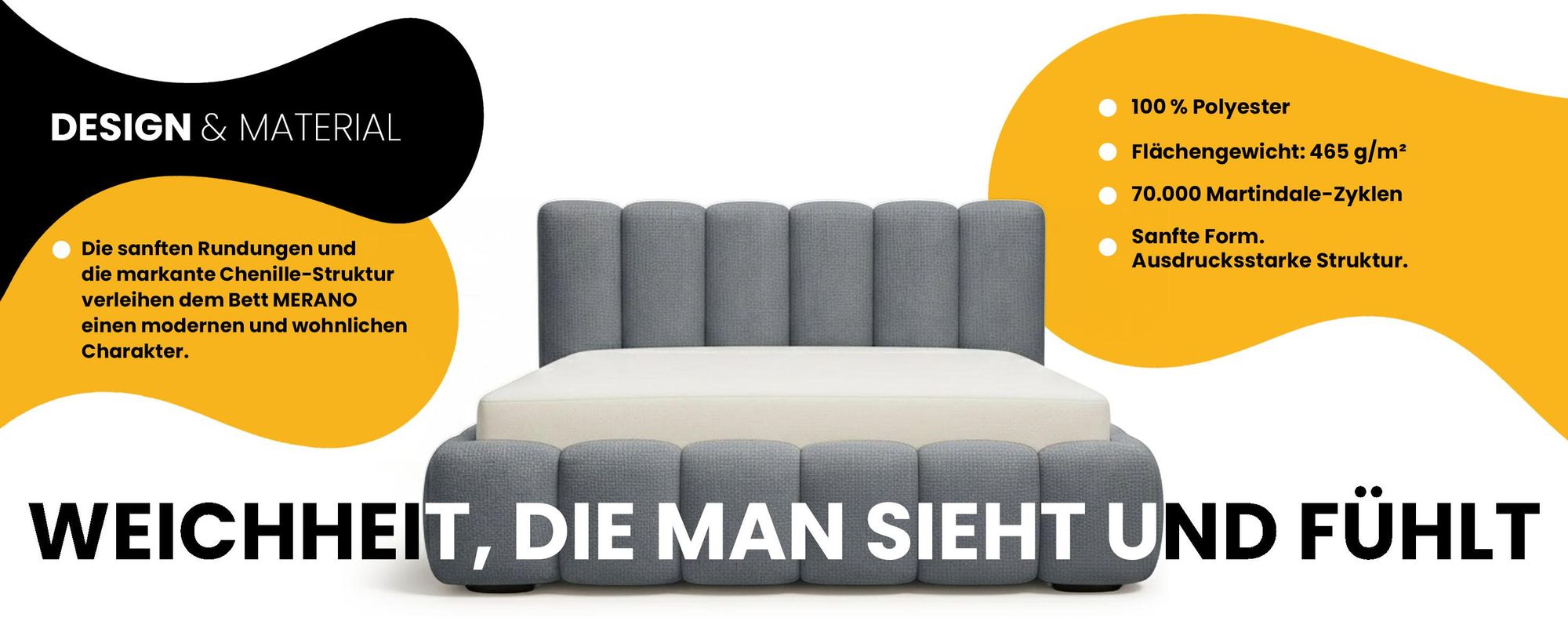 Polsterbett 180x200 - Grau - Bett mit Bettkasten und Lattenrost - Familien Bett - Metallgestell - Gasfedern - Modernes Design - ohne Matratze