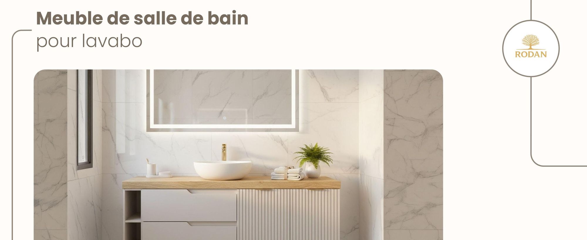 RODAN, meuble de salle de bain, armoire moderne, meuble sous vasque, meuble sous lavabo