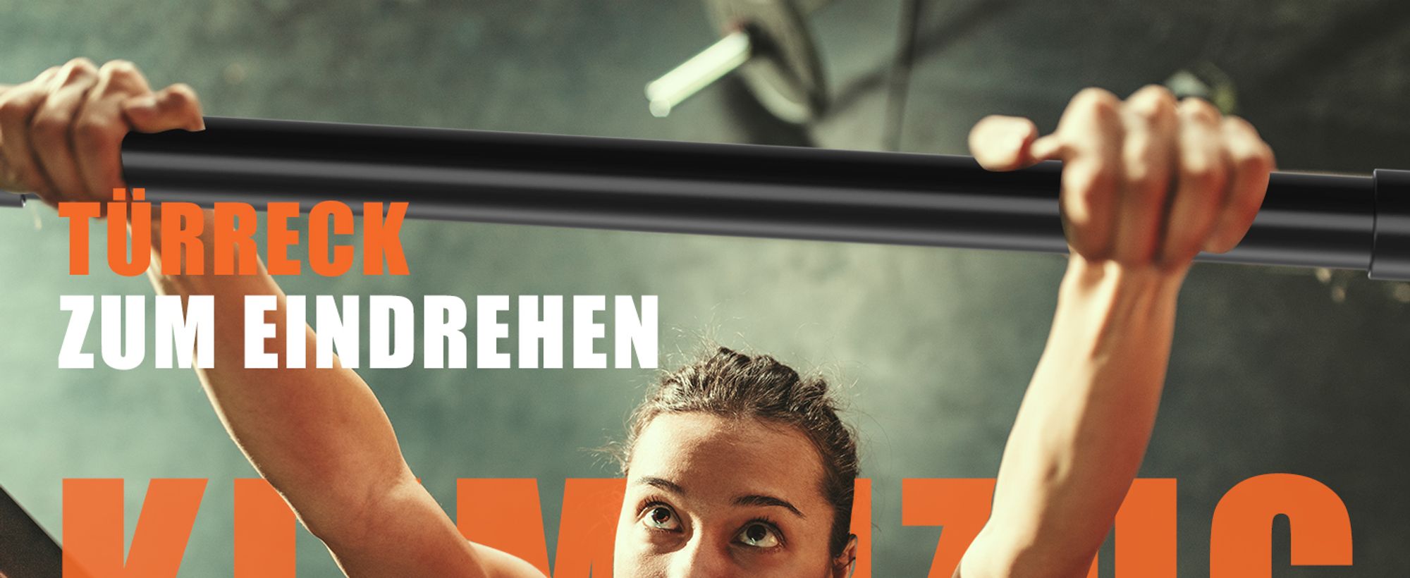 DH FitLife Türreck Klimmzugstange mit Wasserwaage und Federstruktur ohne Schrauben | Pull up bar | Türreck für Krafttraining zum Eindrehen | Reckstange für Tür 72-92cm