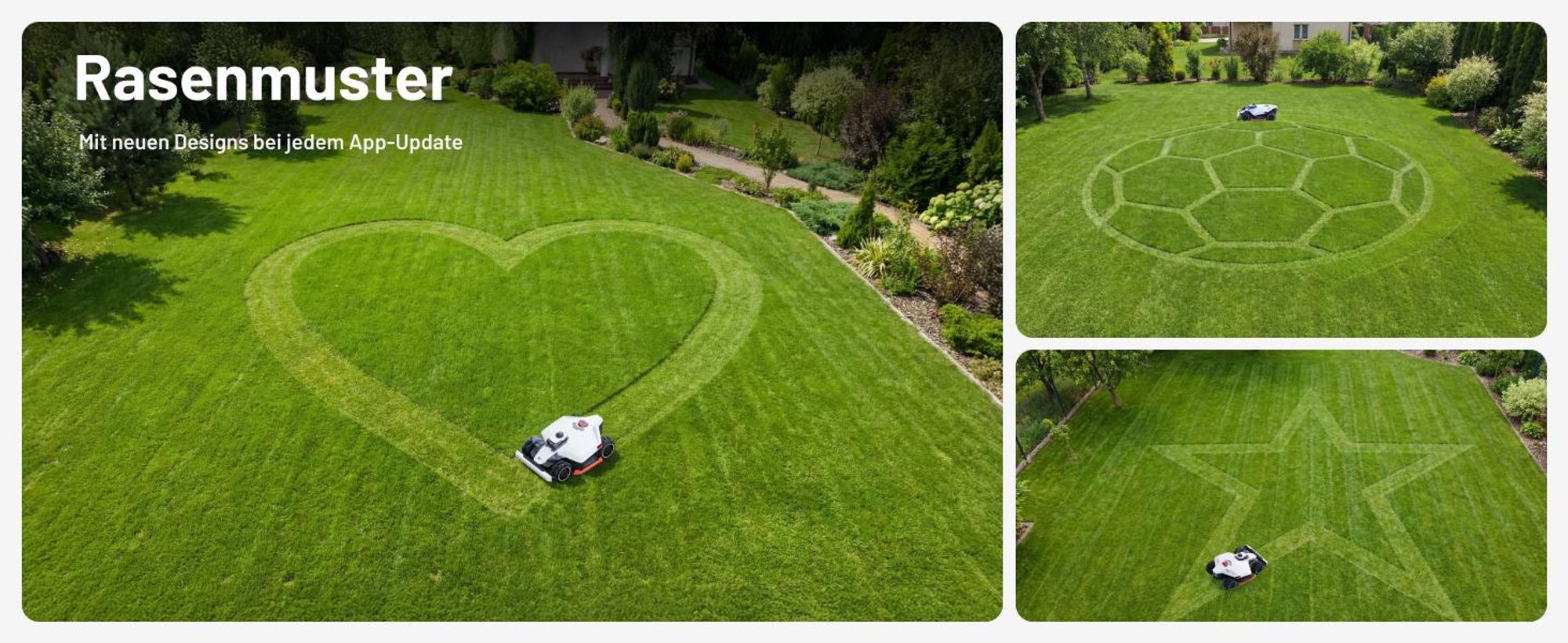 Mähroboter Mammotion LUBA 3 AWD 3000 mit Garage, Waschständer, bis 3000 m², Allradantrieb, 80% Steigung, Auto-Kartierung, 4G-Modul, APP