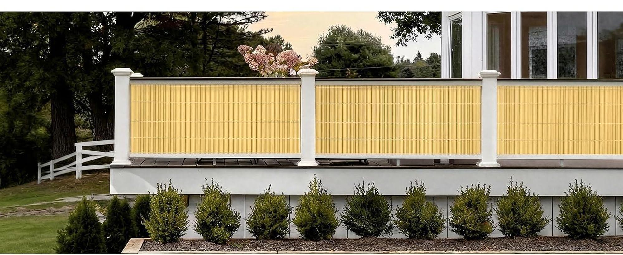 paramondo PVC Sichtschutzmatte StrongLine, 180 x 300 cm, grau wetterfest, UV-beständig & robust für Balkon, Terrasse und Garten