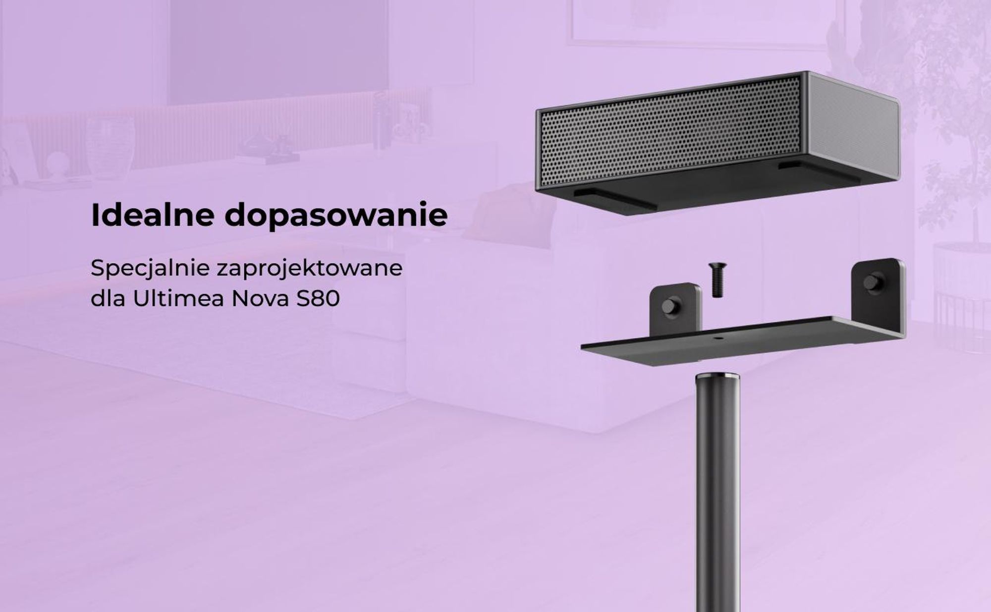 Steady S80 - 1 para podstawek pod głośniki soundbar Nova S80