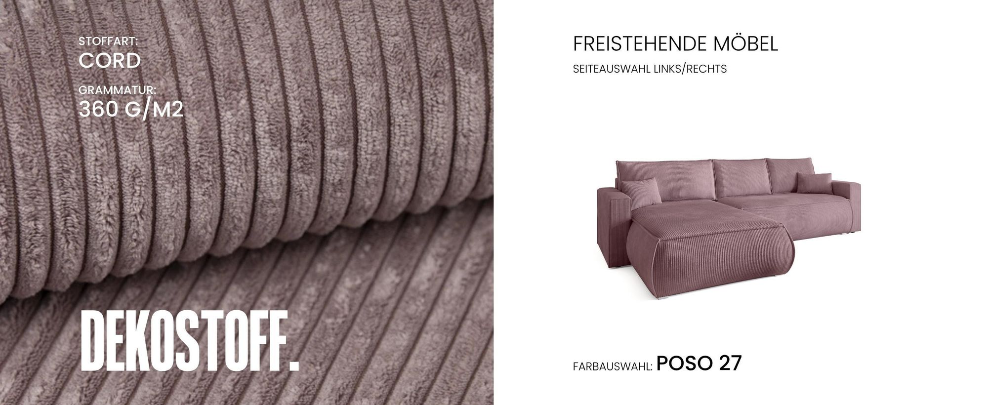 BroMARKT Ecksofa HAVANA Schlaffunktion Bettkasten L-Form 120x236 cm Beige