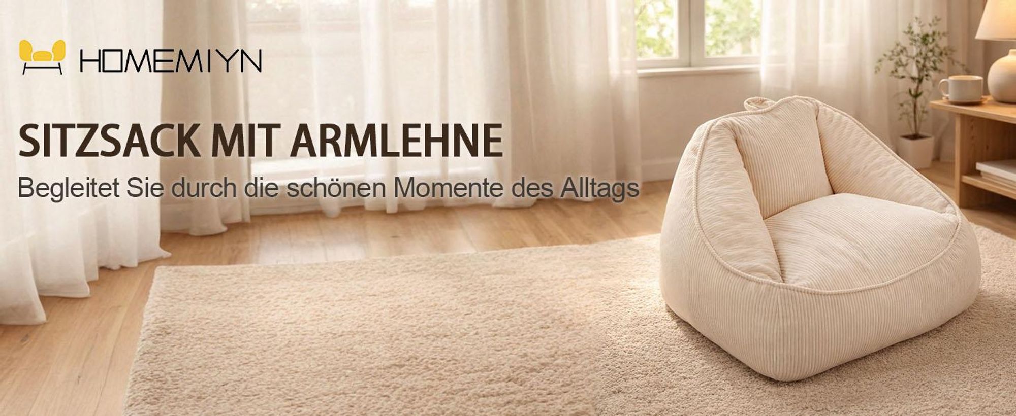 Giant Bean Bag Sitzsack für Erwachsene mit Schaumstofffüllung, birnenförmig