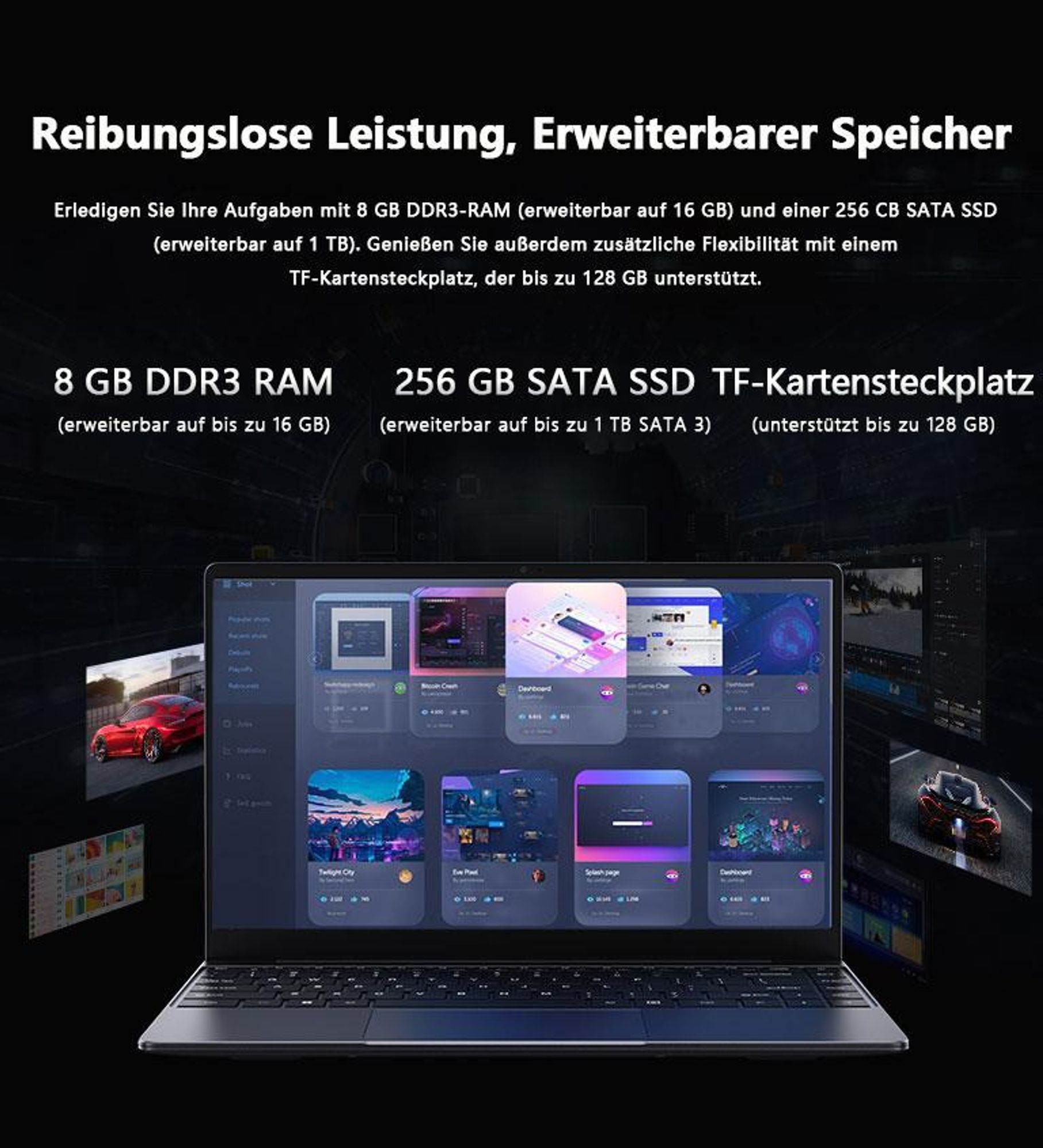 Chuwi CoreBook-K1 i3-10100Y 14  FHD IPS 8GB SSD256 BT Win11