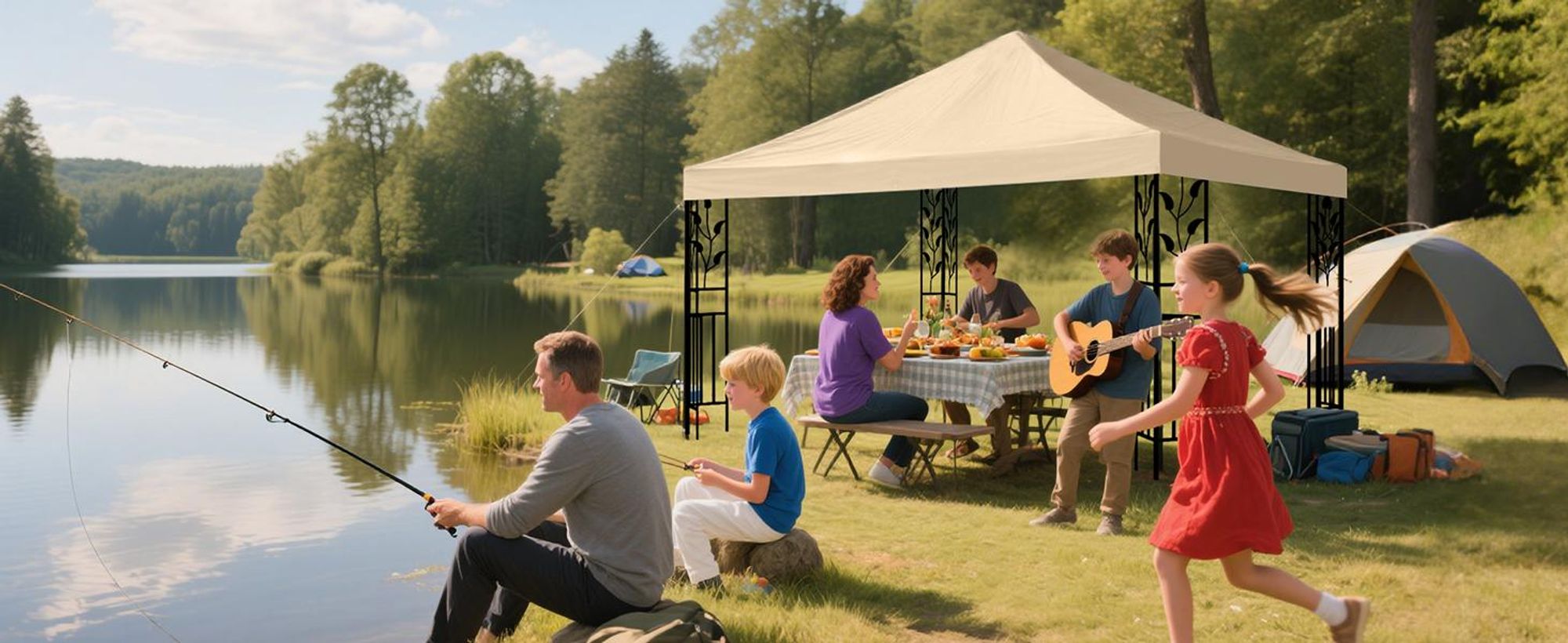 Sekey Pavillon Ersatzdach 3 x 3 m Wasserdicht 1000D Polyester mit doppelter PolyurethanBeschichtung für Gartenpavillon
