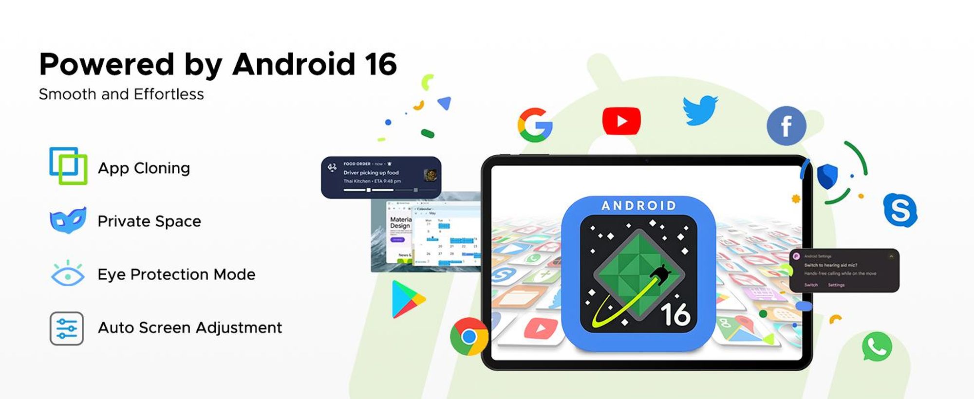 POCKAM P13 Tablet, Android 16, 13 inch, 120 Hz, 48 (8+40) GB + 128 GB/TF 2 TB, 12000 mAh, 5G WiFi, met stylus/muis/toetsenbord, 13MP+8MP/Widevine L1/Gemini AI