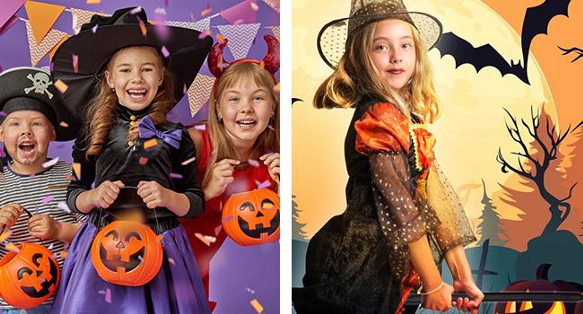 KRUMAD Hexenbesen Grün 87 cm – zusammenklappbar, leicht & stabil, Kostüm Zubehör für Kinder & Erwachsene, Halloween & Karneval