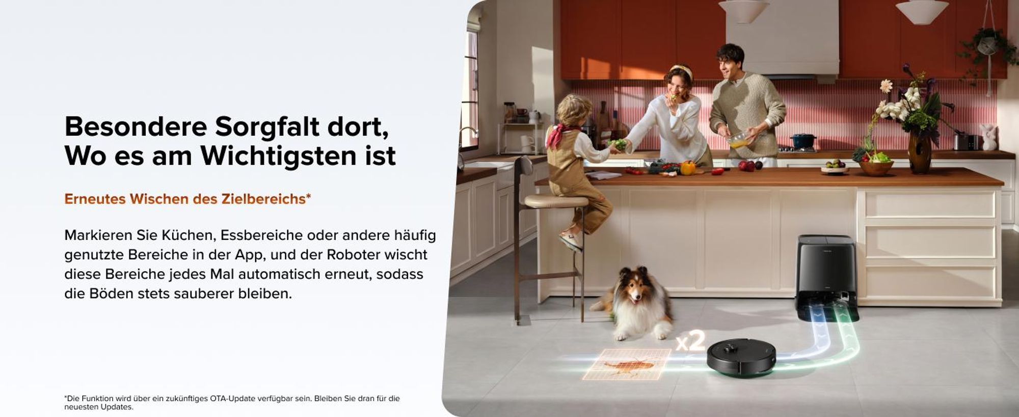 roborock Qrevo 2 Pro Set Saugroboter, 25.000 Pa Saugkraft, Anti-Tangle-System, 75°C Heißwasser-Moppwäsche, FlexiArm-Kantenwischsystem, Schwarz