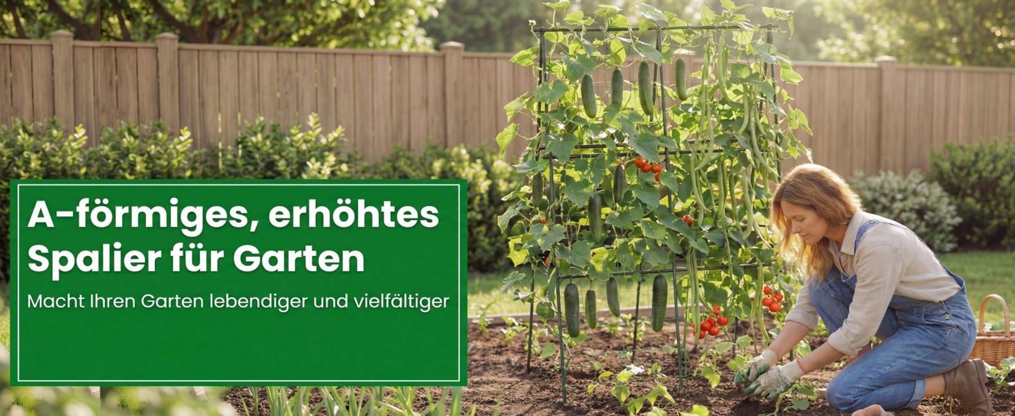COSTWAY Gurke Rankhilfe Set, A-förmig, Pflanzenhalter mit Gartennetz & Pflanzenclips, Rankgitter Metall, Pflanzenstütze 130x105x151cm, Schwarz