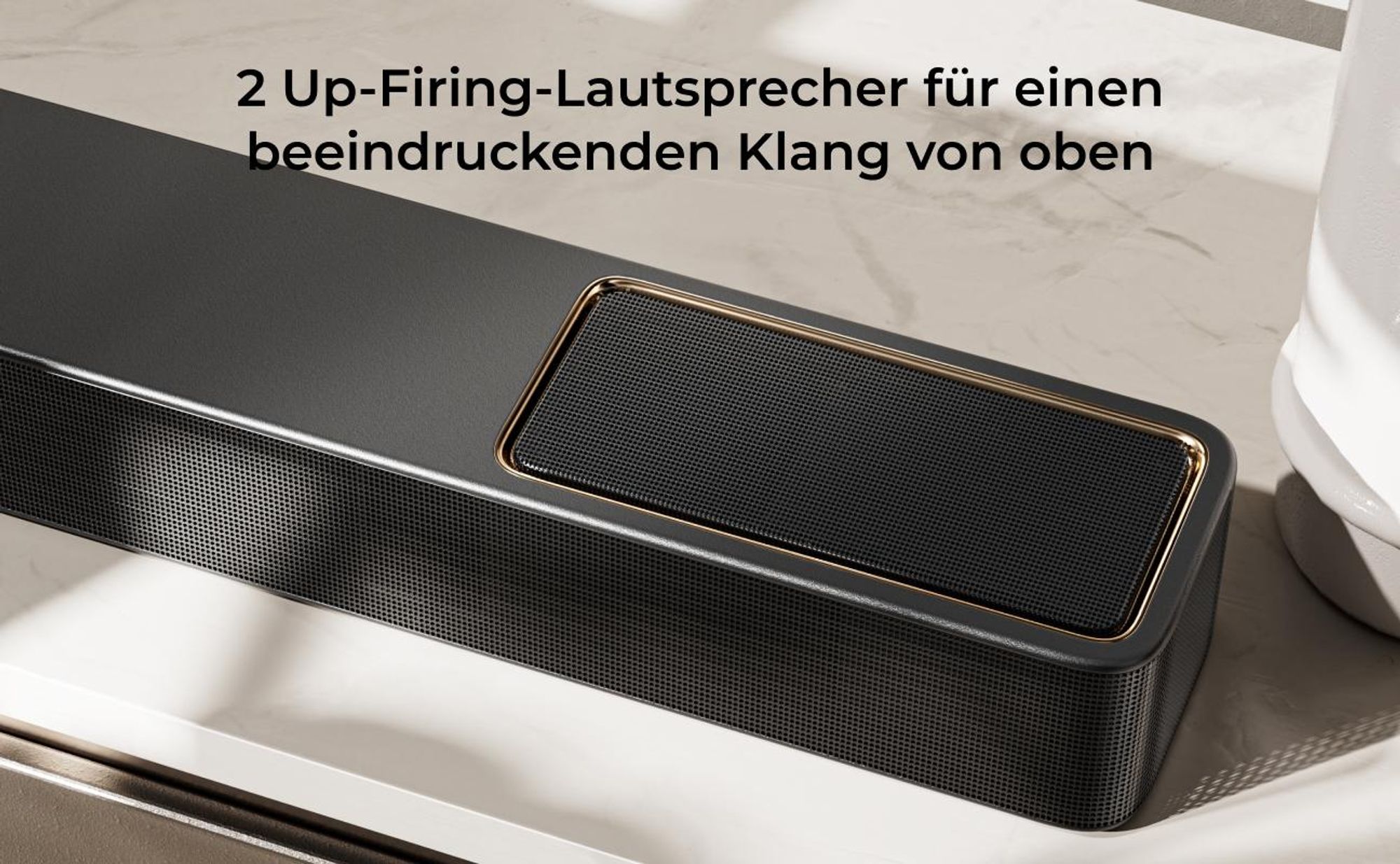 ULTIMEA Skywave Series 5.1.2 Kanal Dolby Atmos Soundbar, 530-W Wireless-Surround-Sound-System, 4K-HDR-Pass-Through, HDMI eARC, Bluetooth® 5.4