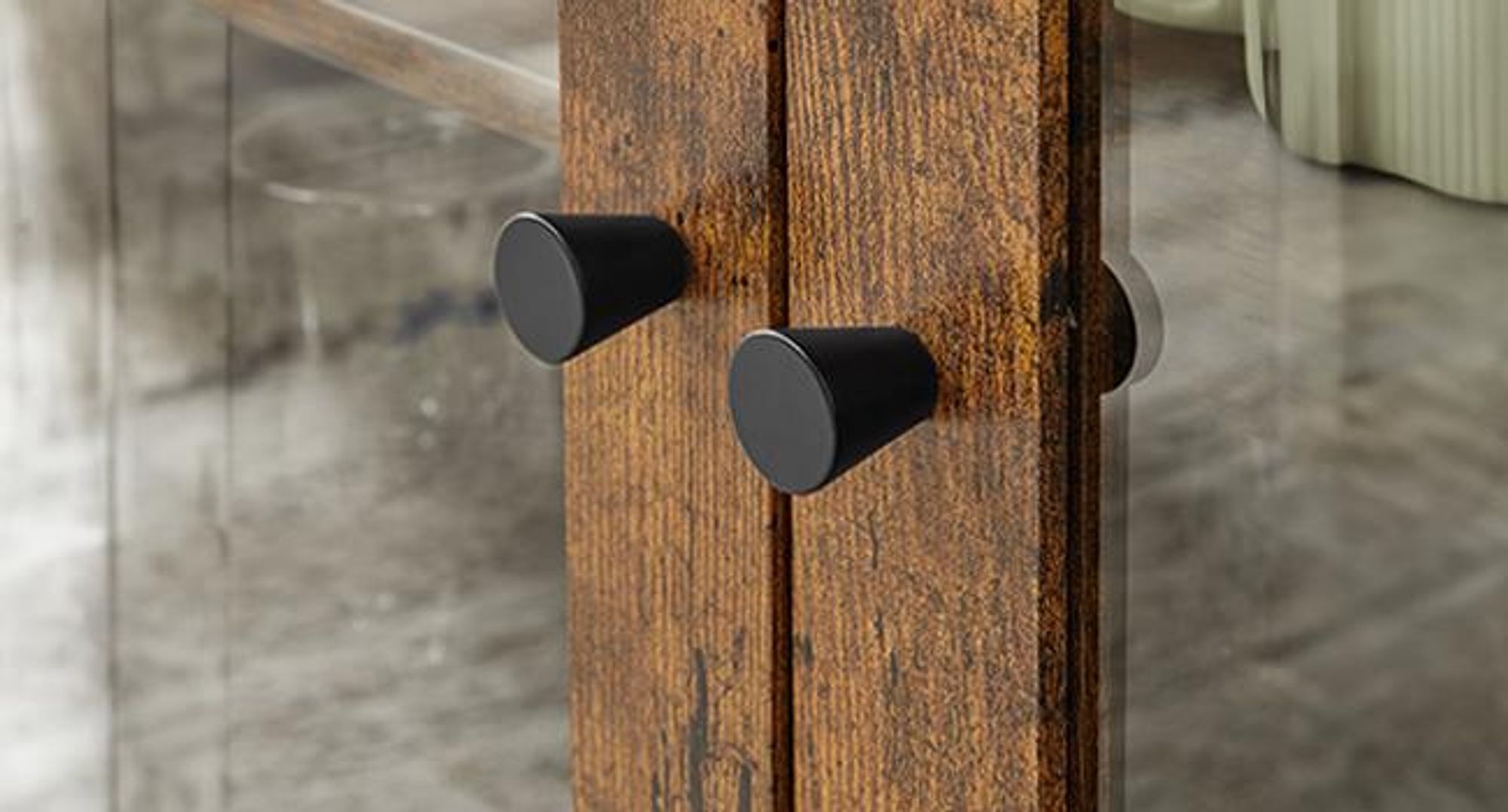 VASAGLE Sideboard Küchenschrank, Kommode, 110 x 33 x 75 cm, mit 3 Türen