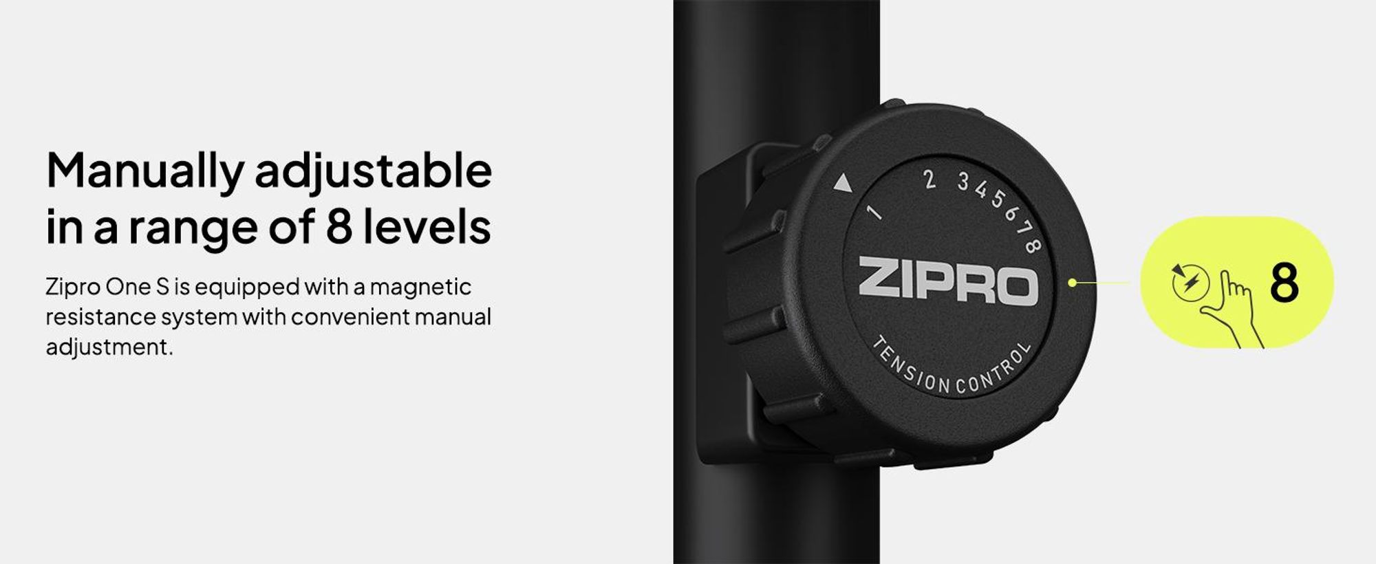 Zipro Domáce cvičebné kolo One S Gold – Kompaktné fitness kolo pre domáce použitie Tiché domáce cvičebné kolo s meraním pulzu, LCD počítačom a držiakom na tablet Design Edition