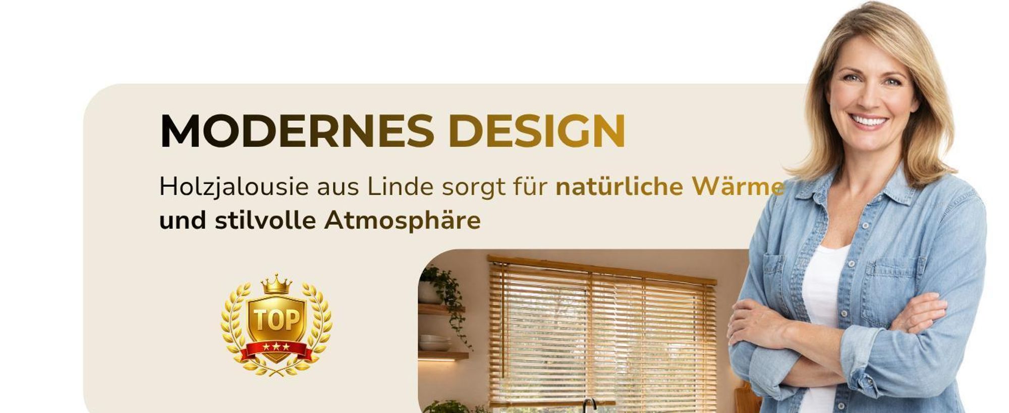 Naturholz Holzjalousie 80x140 cm Jalousie aus Holz 25 mm Fensterjalousie Innen Sonnenschutz Sichtschutz Horizontal Jalousie aus Linde