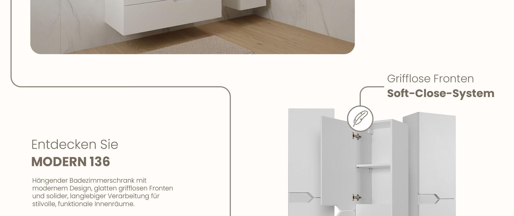 RODAN, Badmöbel, Badschrank, Badezimmermöbel, Badezimmer, MODERN, Waschbeckenunterschrank