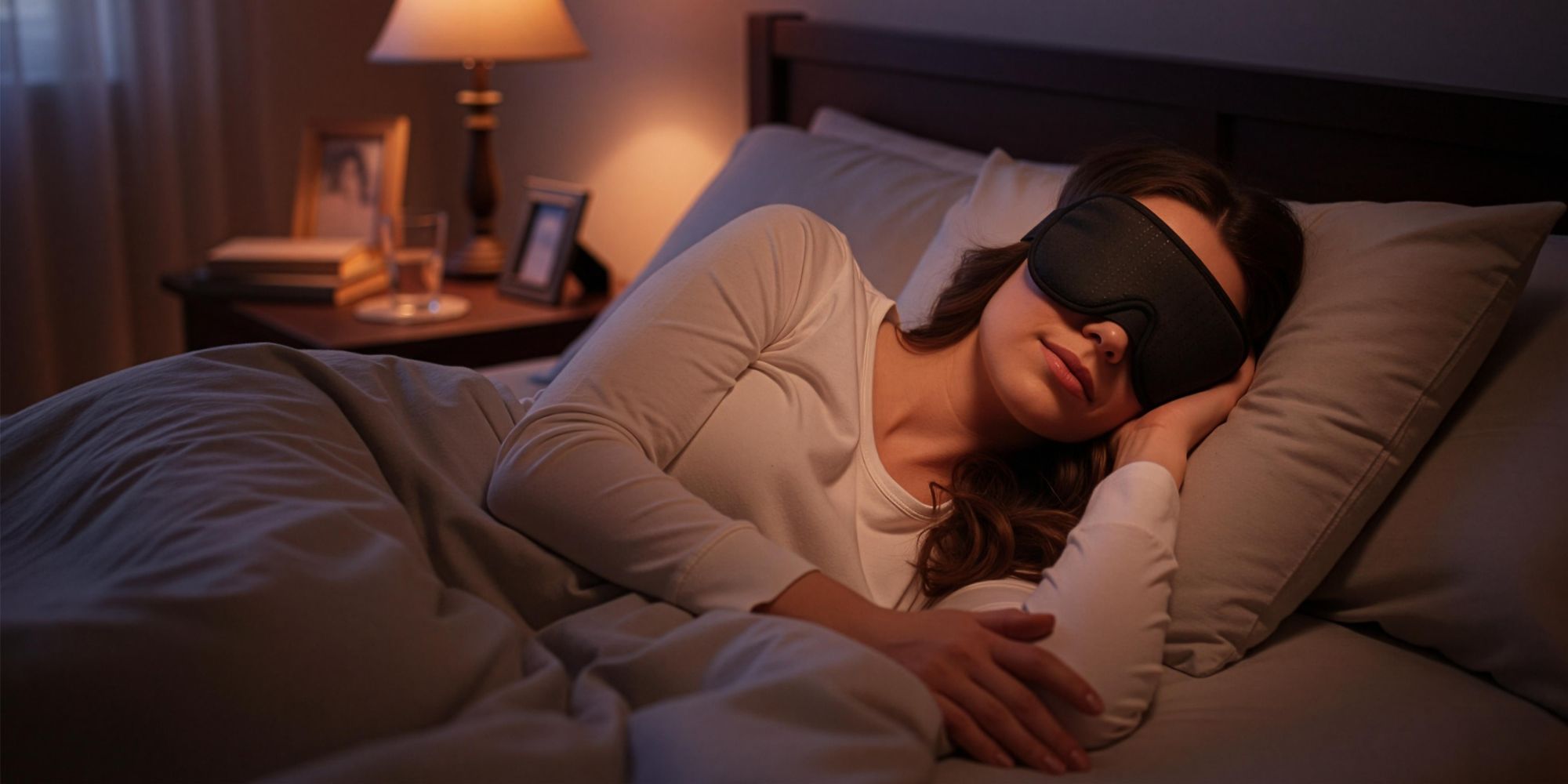 Schlafmaske 3D für Damen & Herren, Augenmaske Verdunkelnd aus Memory Foam, ergonomische Nachtmaske atmungsaktiv & druckfrei, EVI DESIGN Somnia