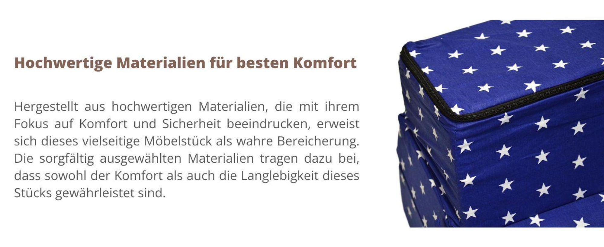 Best For Kids Kindersessel Hellblau Bettsessel Funktionssessel Jugend Kindermatratze zum schlafen und Spielen 3 in 1 60x160
