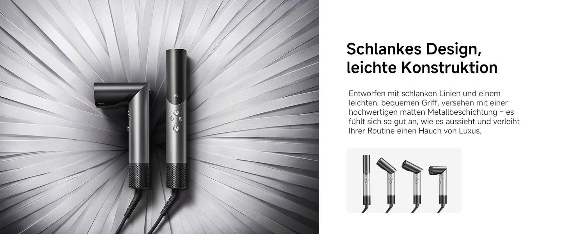 MOVA Master 10 3-in-1 Styler & Haartrockner, 110.000 U/Min Motor, Coanda-Effekt, 7 Aufsätze, Auto-Curling, Haarpflege-Kamm