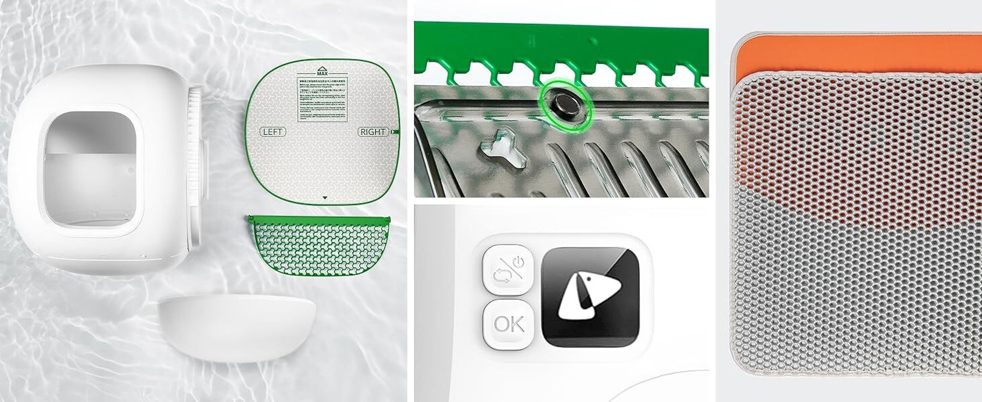 PETKIT Selbstreinigende Katzentoilette, PuraMax 2 Katzentoilette für mehrere Katzen(1. Generation Upgrade), App-Steuerung