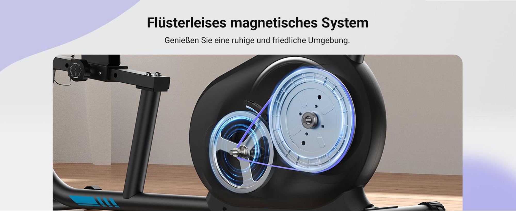 Liegeergometer für Zuhause – 8 Widerstandsstufen, leise & komfortabel, App & Herzfrequenzsensoren, LCD-Monitor, verstellbare Rückenlehne, bis 136 kg