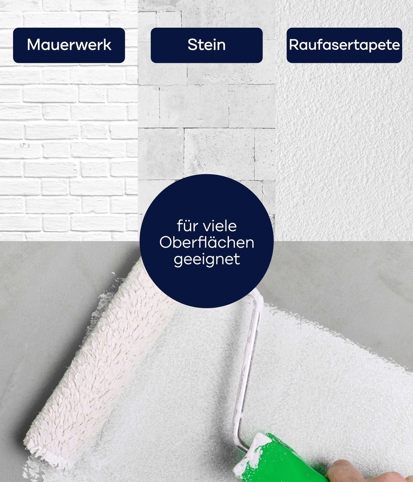 Plid Anti-Schimmel Renovierfarbe Weiß 5 Liter für Bad, Küche und Feuchträume