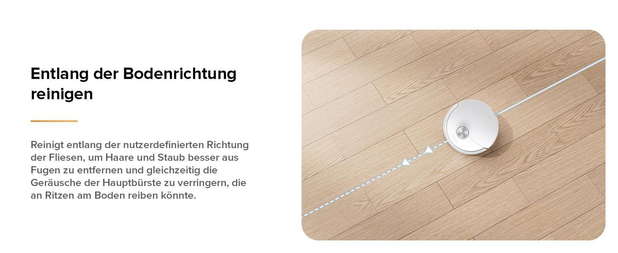 Roborock Q10 S5 Saugroboter mit Wischfunktion, 10.000 Pa Staubsauger Roboter, Dual Anti-Tangle System, Auto Lifting Mopping, Ideal für Tierhaare, Weiß