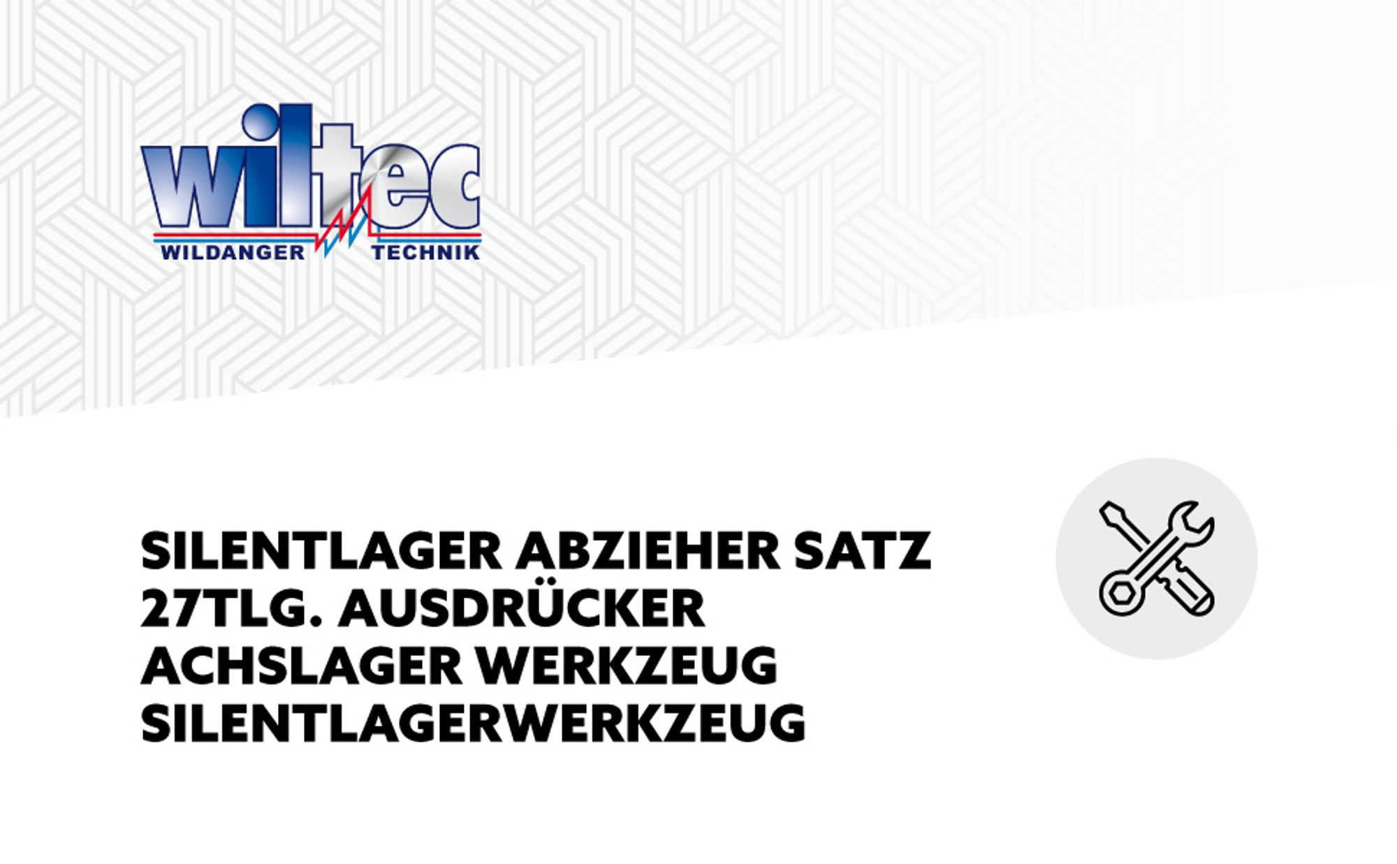 Wiltec Silentlager Abzieher Satz 27 teilig, Ausdrücker für Achslager, Werkzeug für Silentlager mit 22 Hülsen M10-M18 und 5 Spindeln