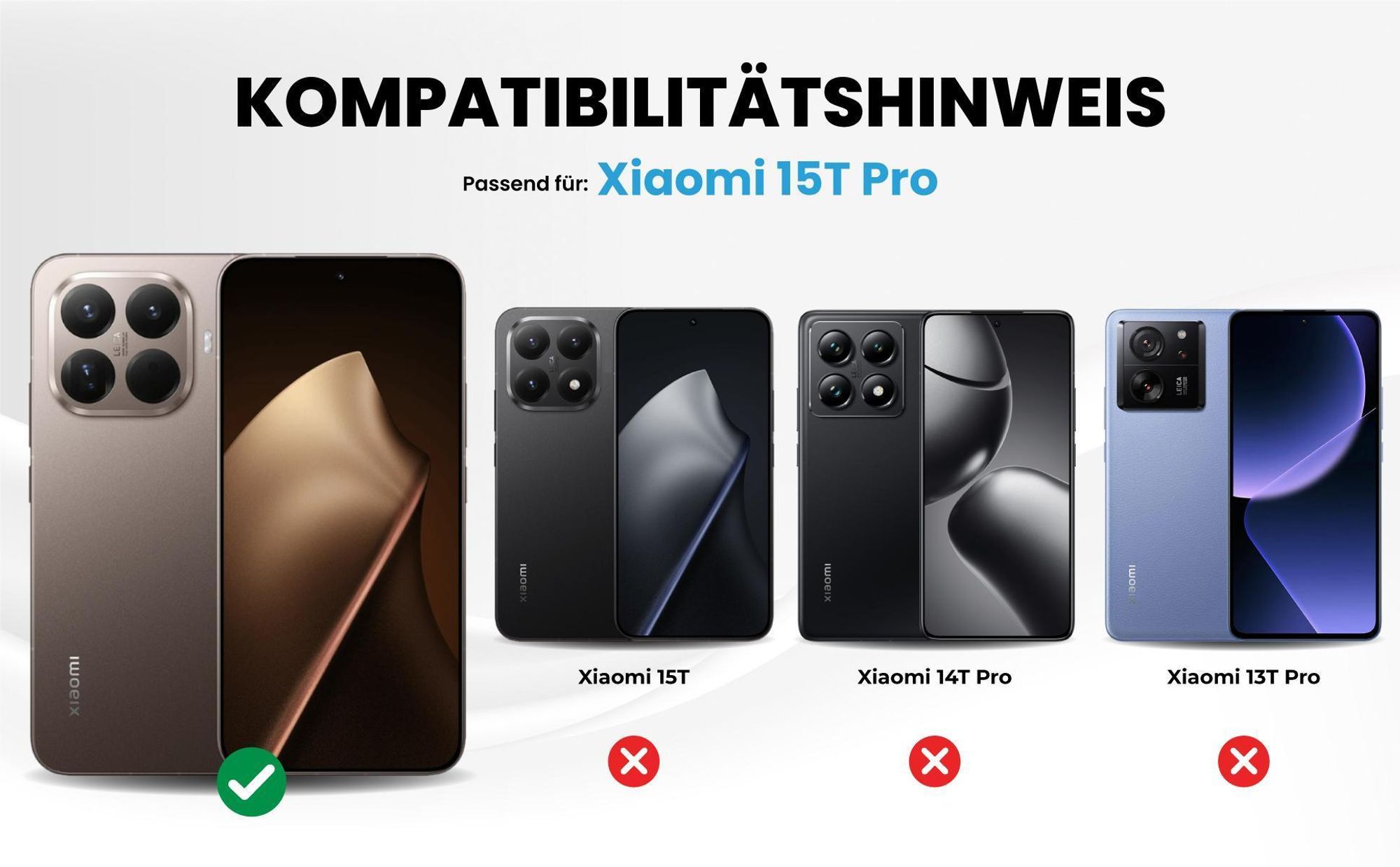 Kompatibilitätshinweise Hülle für Xiaomi 15T Pro