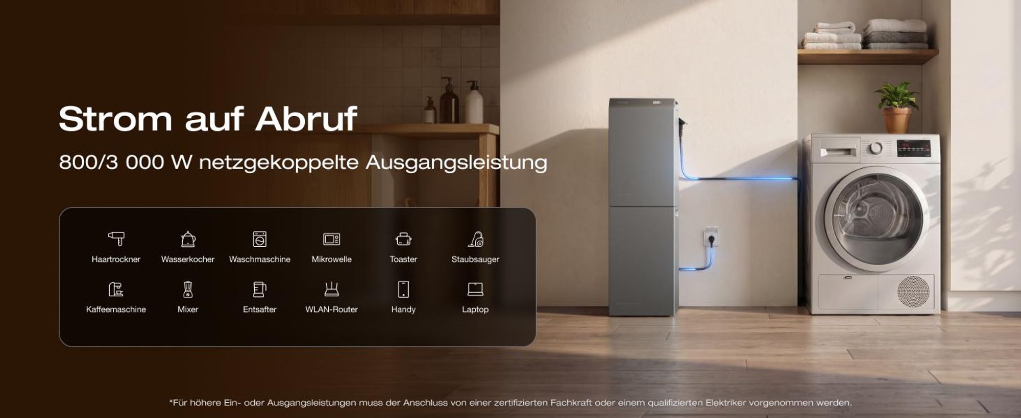EF EcoFlow STREAM 5000 Balkonkraftwerk mit Batteriespeicher 5024Wh, 5000W Solareingang (4 MPPT), 3000W AC-Anschluss, erweiterbar auf 90kWh