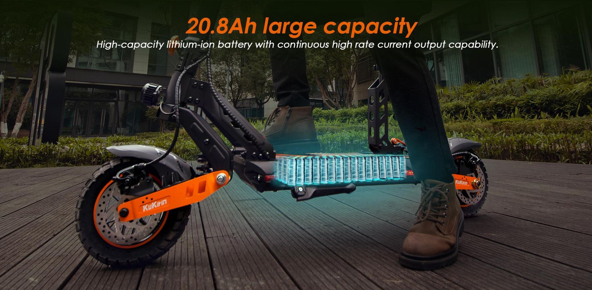 G2 MAX - Trottinette Électrique Pliable - Batterie 48V 20Ah - Autonomie 80KM - Roues 10'' - Freins à disque avant et arrière - Écran LED multifonction