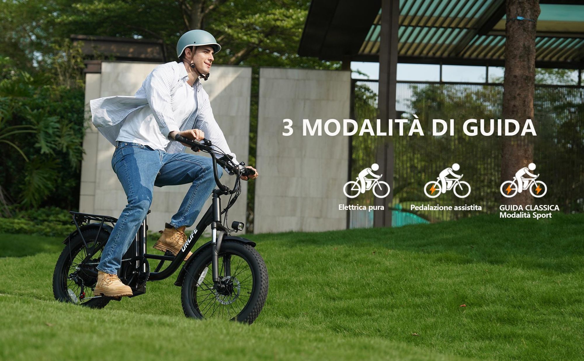 Bicicletta Elettrica URLIFE E20 - Motore 250W 48V 13Ah Batteria Pneumatici da 20 Pollici Freni a Disco -
