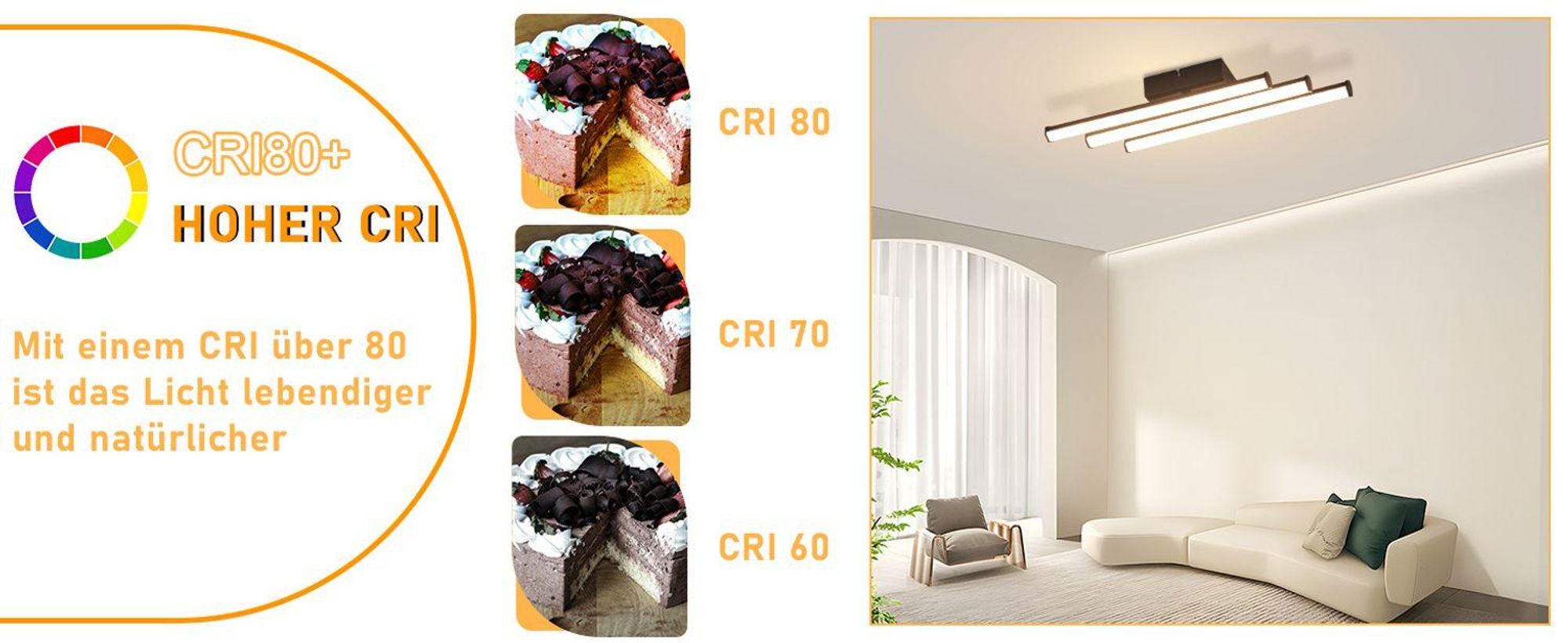ZMH Plafondlamp Modern, Keukenlamp Zwart, 18W, Slaapkamerlamp, Binnenverlichting, Woonkamerlamp, 3000K Warmwit Licht, LED Plafondverlichting voor Keuken, Hal