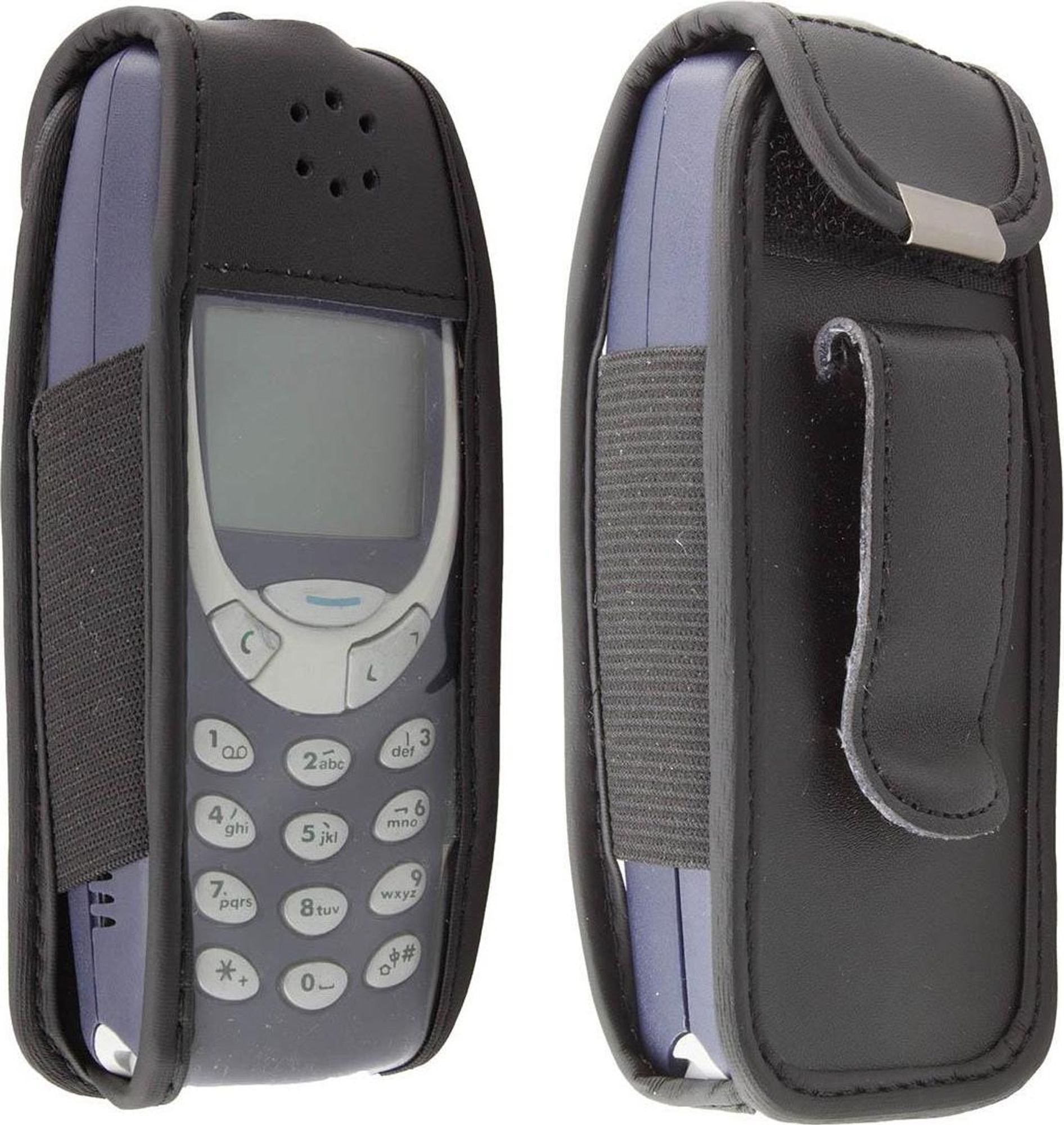 caseroxx Ledertasche mit Gürtelclip kompatibel mit Nokia 3310 / 3330 aus Echtleder, Tasche mit Gürtelclip und Sichtfenster  Bild 3