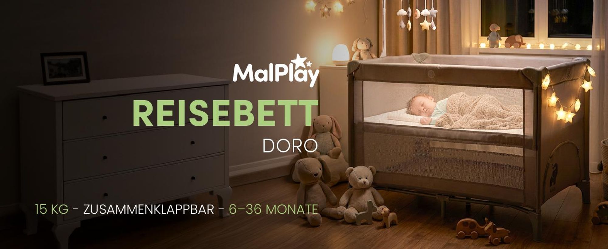 Reisebett Baby Babybett Beistellbett Kinder faltbar mit Tragetasche 60x120