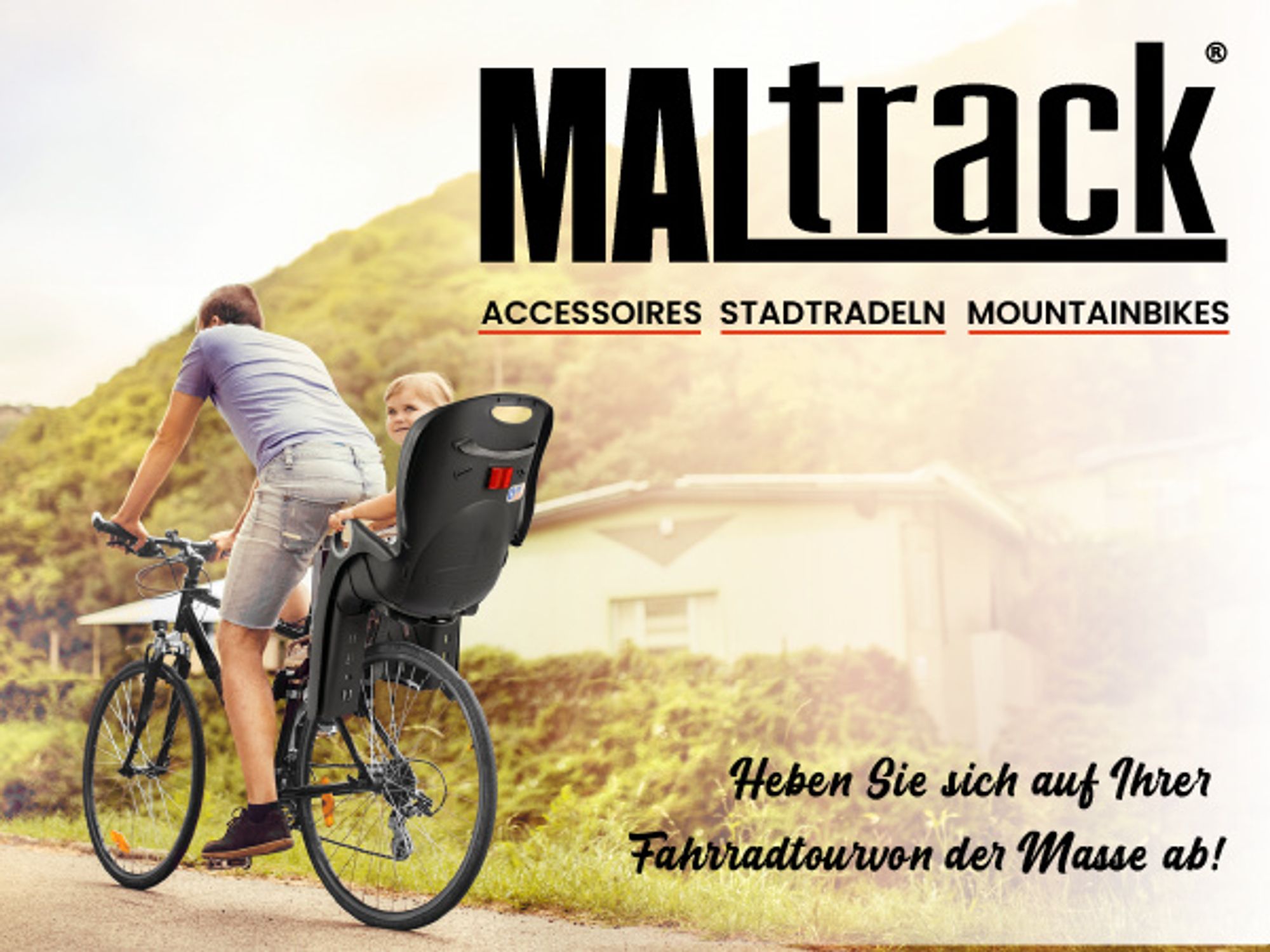 Fahrradsitz für Fahrrad Kindersitz mit Gürtel bis 22kg