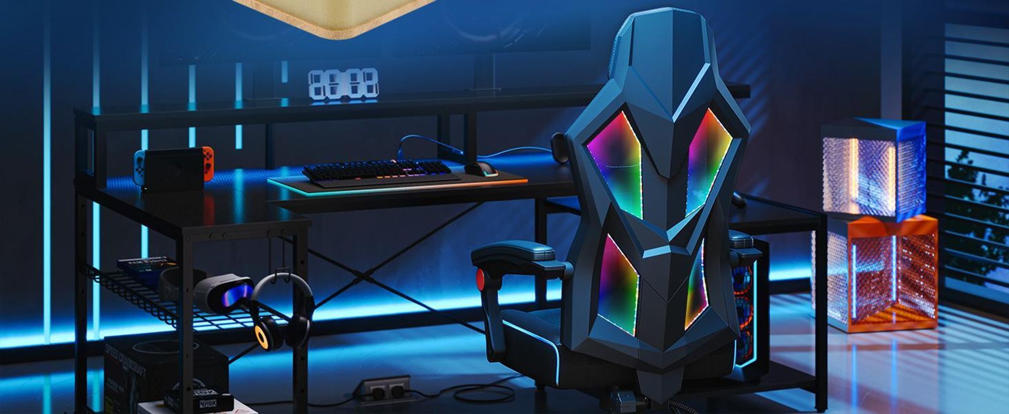 Bürostuhl Ergonomisch, Schreibtischstuhl, Gaming Stuhl , Chefsessel, Drehstuhl, Bürostuhl 150kg, mit Verstellbarer Kopfstütze und Lordosenstütze, Rot