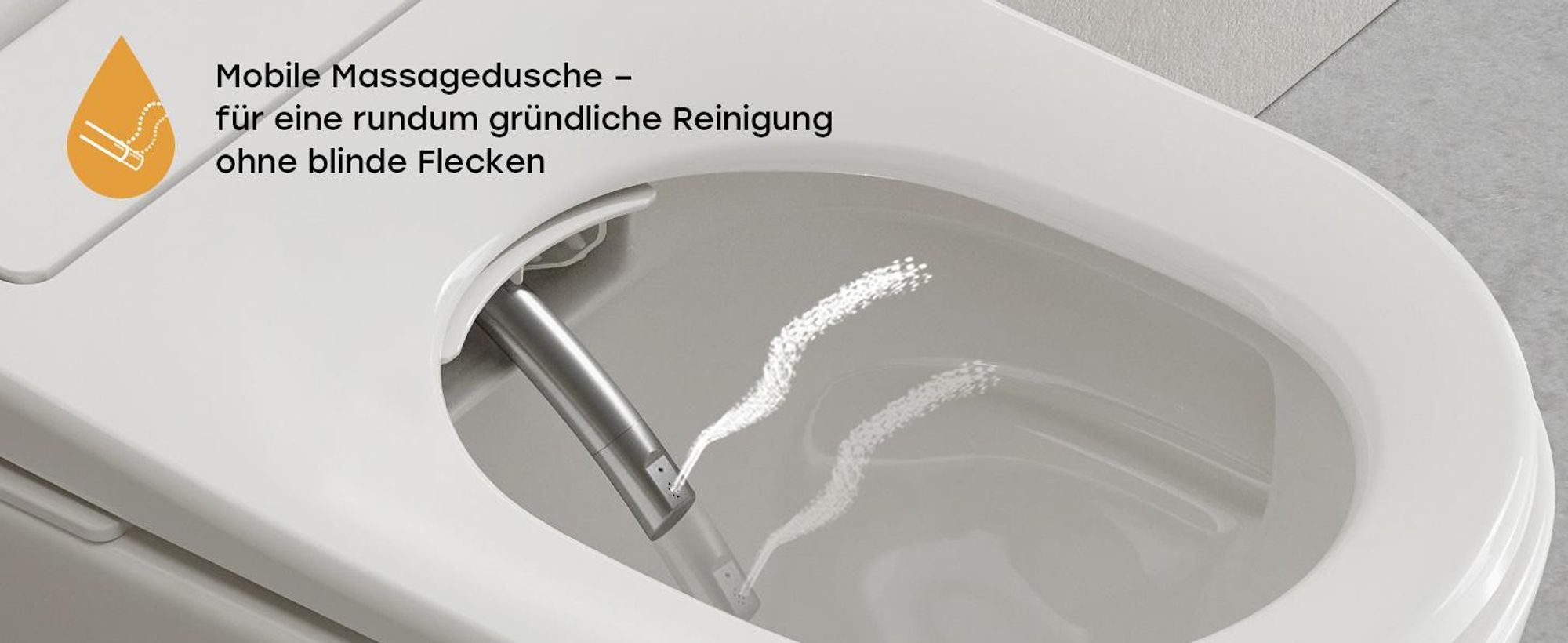 Mit Mobile Massagereinigung und Pulsmassagereinigung