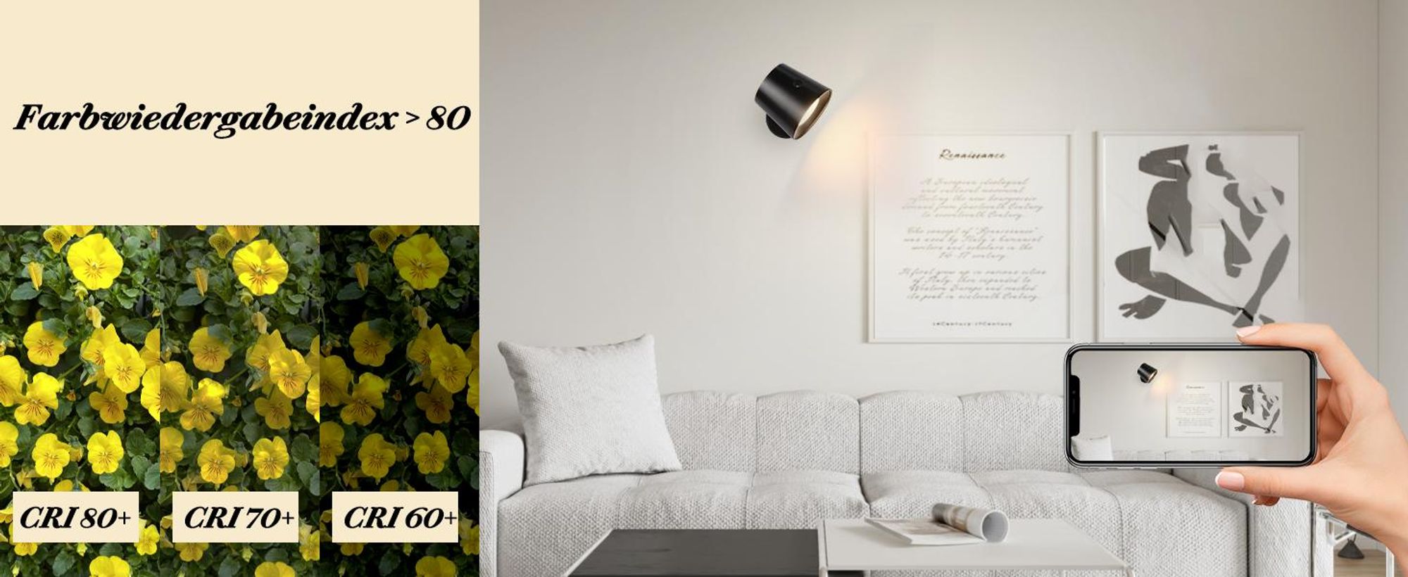 ZMH Lámpara de pared LED, color , pack de 2. Lámpara de pared interior con batería, control táctil, rotación de 360°, 3 niveles de intensidad. Sin cables, ideal para niños, salones, dormitorios, etc