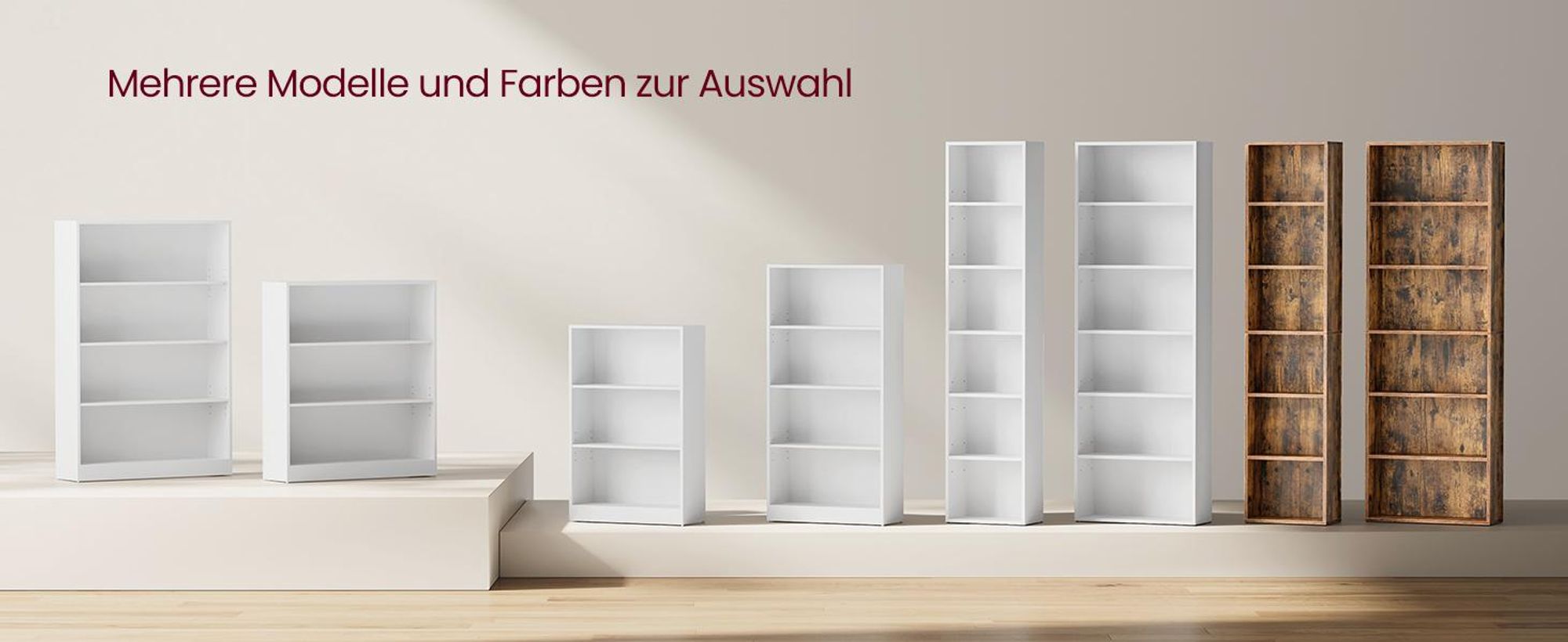 VASAGLE Bücherregal, mit 6 Ebenen, Standregal, Aufbewahrungsregal, für Wohnzimmer, Büro, Schlafzimmer, Arbeitszimmer, 24 x 40 x 178,5 cm