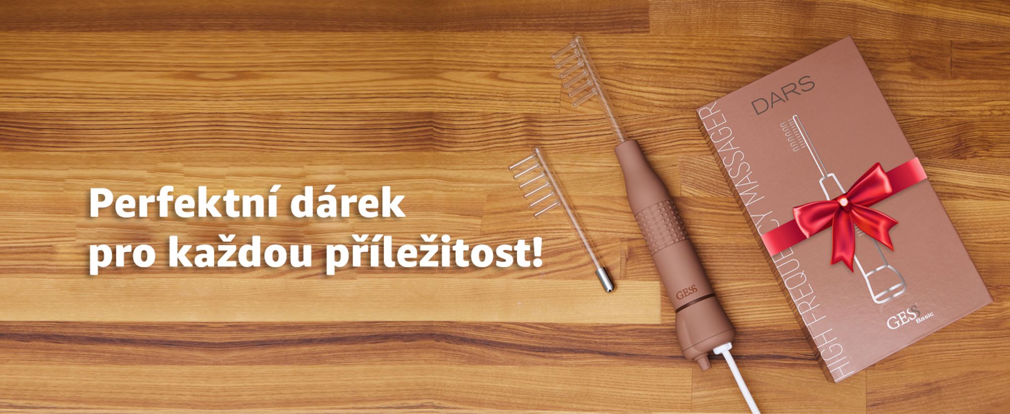 Darsonval, vysoká frekvence, léčba vlasů, proti vypadávání vlasů, kosmetický přístroj na obličej, péče o pleť GESS Dars